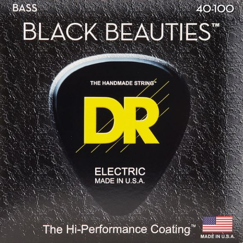 DR Strings Black Beauties BKB-40 Saiten, 40-100